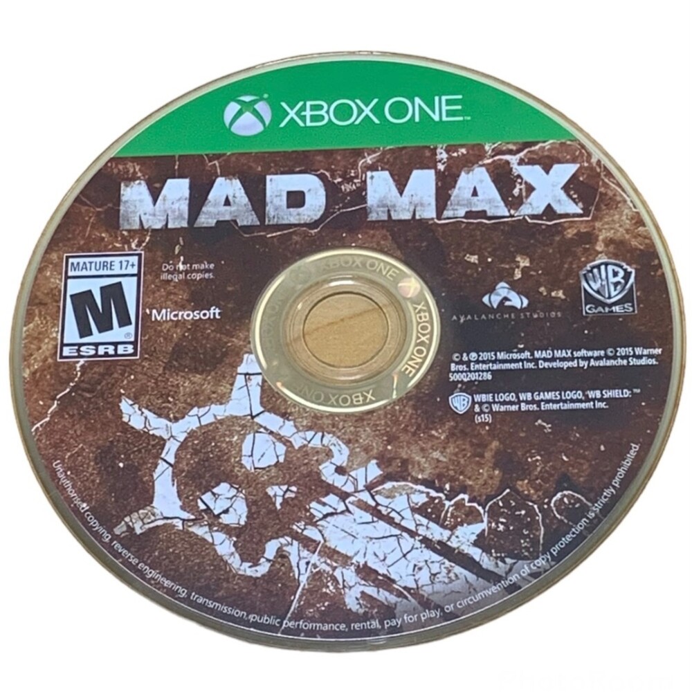 Mad Max - Xbox One - Game Disc Only - Tested and Works